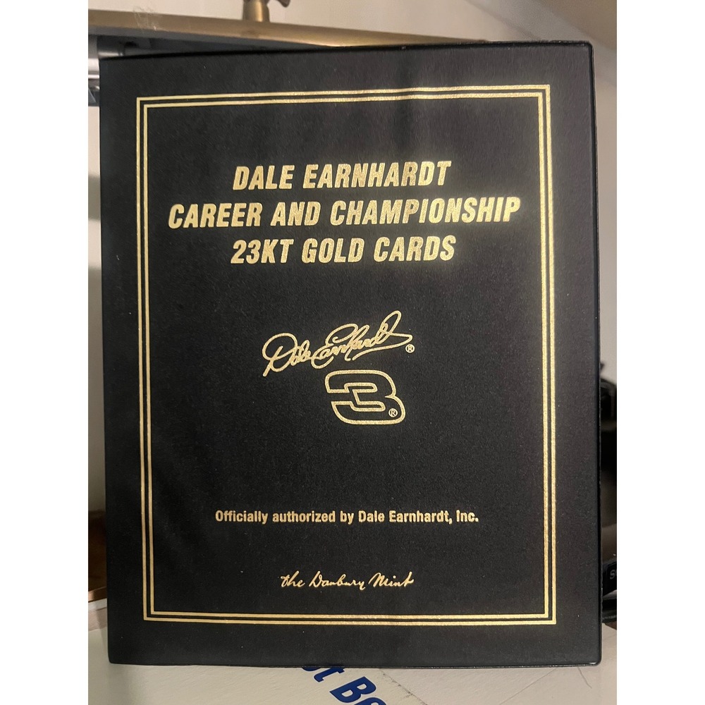 Dale Earnhardt Career and Championship 23KT Gold Cards Danbury‎ Mint Binder Set